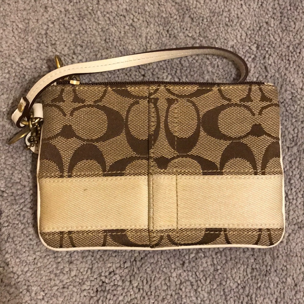 Coach Canvas Wristlet